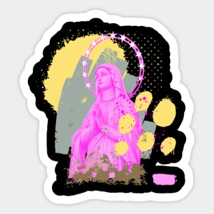 Mary Religious pop art Sticker